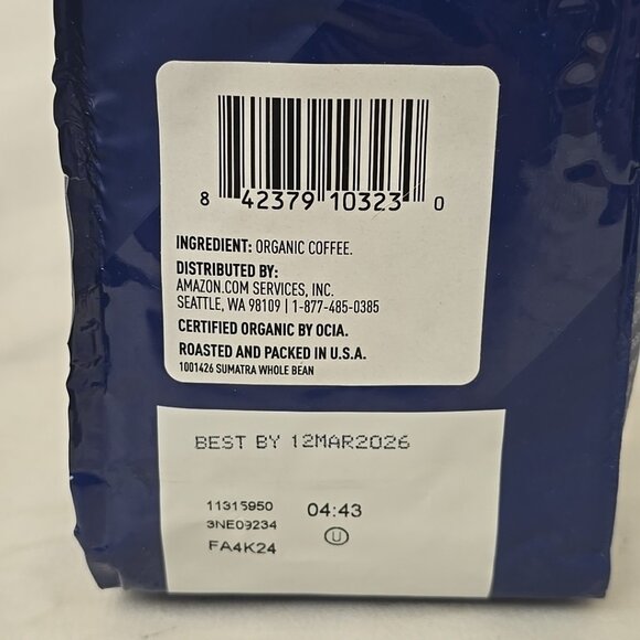 2 PACK 12oz Sumatra Whole Bean Coffee Sustainable Dark Roast for Coffee Lovers - Picture 4 of 5